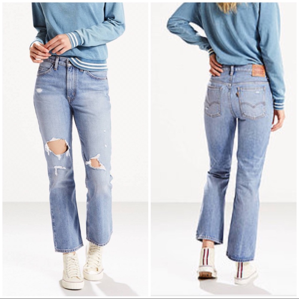 NWT Levi’s 517 Bootcut Cropped Jeans high rise